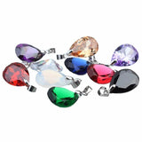 Natural Stone Zircon Charms Pendants 10*14mm DIY Necklace Jewelry Findings