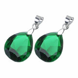 Natural Stone Zircon Charms Pendants 10*14mm DIY Necklace Jewelry Findings