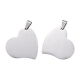 5pcs Stainless Steel Stamping Blank Tag Pendant For Jewelry Making