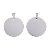 5pcs Stainless Steel Stamping Blank Tag Pendant For Jewelry Making