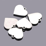 10pcs 15mm Heart Charms Stainless Steel Stamping Blank DIY Pendant