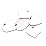 10pcs 15mm Heart Charms Stainless Steel Stamping Blank DIY Pendant