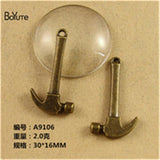 BoYuTe 30*17MM Antique Bronze Hammer Charms Pendant