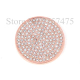 Coin Pendant with Big Crystals Spanish Style Disc Pendants