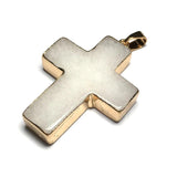 Natural Agates Pendant Quartz Cross Pendants for Necklace Making