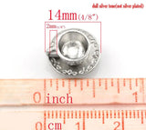 20pcs 3D Tableware Charms Cup Saucer Silver Metal Pendants DIY Necklace Earrings