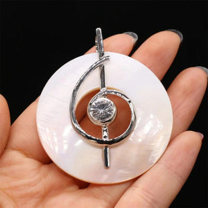 Mother of Pearl Shell Necklace Pendant for Jewelry Making