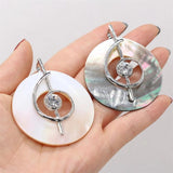Mother of Pearl Shell Necklace Pendant for Jewelry Making
