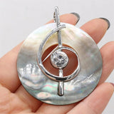 Mother of Pearl Shell Necklace Pendant for Jewelry Making