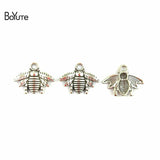 BoYuTe 17*21MM Bee Charms Pendant Lot Antique Bronze Silver Plated