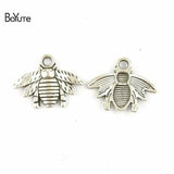BoYuTe 17*21MM Bee Charms Pendant Lot Antique Bronze Silver Plated