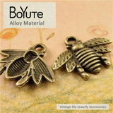 BoYuTe 17*21MM Bee Charms Pendant Lot Antique Bronze Silver Plated