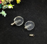 5pcs Mixed Small Heart Glass Vial Pendant DIY Jewelry Findings