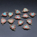 1pc Random Heart Emperor Stone Pendant for Women Girls
