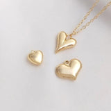 4PCS Love Charms for Jewelry Making DIY Plated Brass Accessories