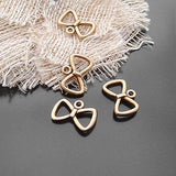50PCS 19x12MM Bow Charms Pendants Diy Jewelry Findings Accessories