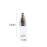 4PCS Glass Bottle Pendant Wish Secret Keep Small Bottle Pendants Women Gift