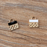10PCs Handbag Shape Bracelet Necklace Charm DIY Jewelry Findings
