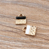 10PCs Handbag Shape Bracelet Necklace Charm DIY Jewelry Findings