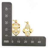 Geometric Pendant with Colorful Zircon DIY Jewelry Making