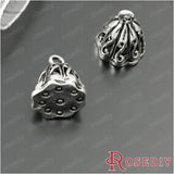 11mm Antique Silver Lotus Seedpod Charms Pendants DIY Jewelry Findings