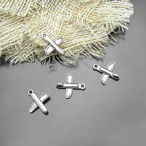 50PCS Antique Style Aircraft Charms Pendants 15x14MM Diy Jewelry Findings