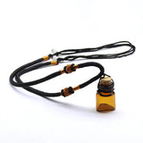 2PCS Cork Glass Bottle Vial Pendant Corked Bottles Wish Necklace Pendant