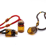 2PCS Cork Glass Bottle Vial Pendant Corked Bottles Wish Necklace Pendant
