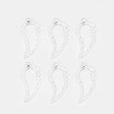2PCS Antique Moon Crescent Gear Charms for Necklace 95x50mm