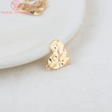 10PCS 14x12MM 24K Brass Heart Pendants Charms DIY Jewelry Findings