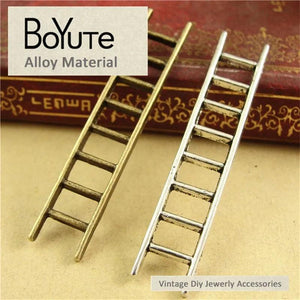 BoYuTe Antique Bronze Silver Ladder Pendant Diy Jewelry Findings Accessories