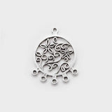 10PCS Antique Dream Catcher Charms for Boho Earring 36x28mm