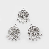 10PCS Antique Dream Catcher Charms for Boho Earring 36x28mm