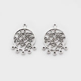 10PCS Antique Dream Catcher Charms for Boho Earring 36x28mm