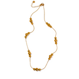 Stainless Steel Beads Chain Collar Necklace 18K PVD Plated