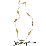 Stainless Steel Beads Chain Collar Necklace 18K PVD Plated