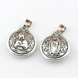 4Pcs Religious Alloy Virgin Mary Charm Pendant 25.8x35mm