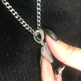 A-Z Initial Charms Necklace Iced Out Rock Candy Style Pendant CZ Letters