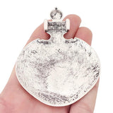 2pcs Tibetan Silver Large Tribal Boho Charms Pendants for Necklace