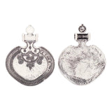 2pcs Tibetan Silver Large Tribal Boho Charms Pendants for Necklace