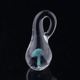 2Pcs Mushroom Lampwork Pendants for Necklace DIY Jewelry