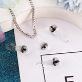 2Pcs Mushroom Lampwork Pendants for Necklace DIY Jewelry