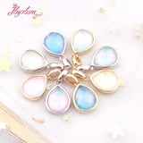 10x12mm Multicolor Drop Opal Faceted Loose Stone Beads for Jewelry Making