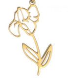 12pcs Stainless Steel Birthday Flowers DIY Jewelry Necklace Making