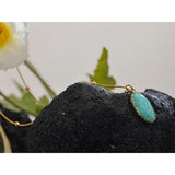 Amazonite Stone Pendant Collar Necklace for Women