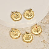 6pcs Stainless Steel Sun Charm Baby Hand and Foot Charm for Jewelry Making