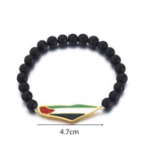 Map With Flag Beads Bracelet Jewelry Maps Chains