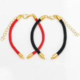 10PCS Adjustable Polyamide Nylon Braiding Bracelet Connectors for DIY Jewelry