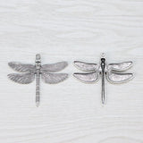 6 Tibetan Silver Dragonfly Charms for Jewelry Making 71x63mm