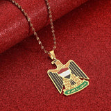 Stainless Steel Iraq Pendant Necklace Charm